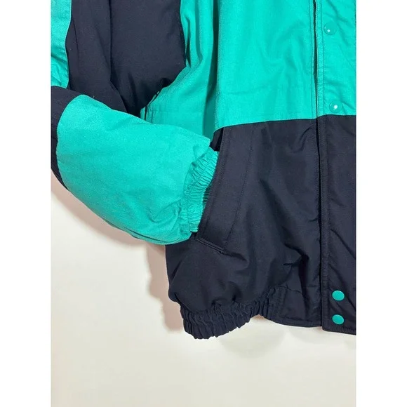 Vintage Ford Motorsport Sportswear Jacket Mens XL Teal Navy Blue Racing Bomber